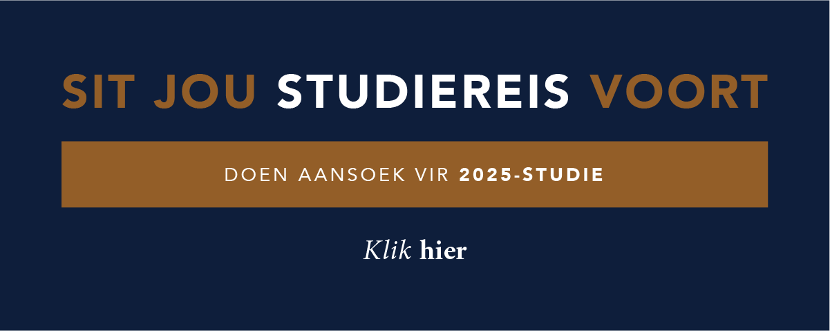 Sit jou studiereis voort